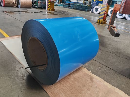 comprar Bobina de Aço Colorida Pré-Pintada de 1250mm com Revestimento PE / SMP / HDP / PVDF e Tinta Superior de 10–25 µm para Aplicações em Telhados e Painéis online manufacture