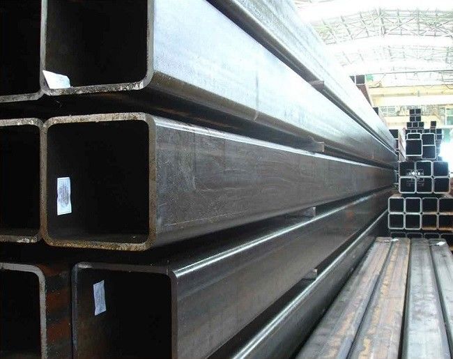 Tubos de aço soldados ERW do retângulo quadrado do círculo da elipse com revestimento galvanizado de superfície oleado e preto