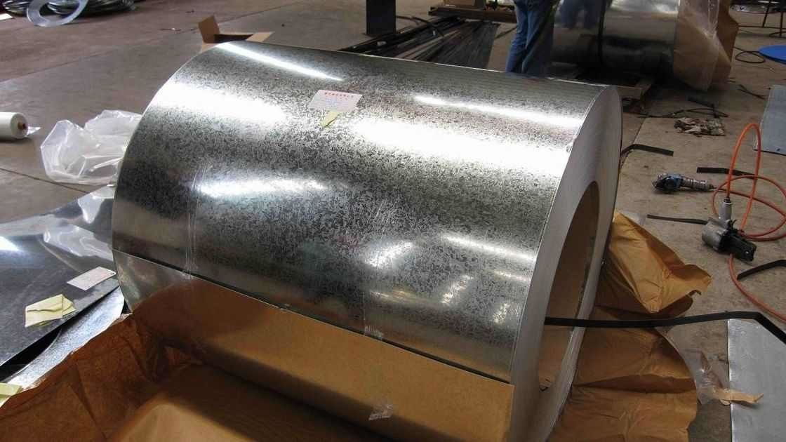 DX51D bobina de aço galvanizado a quente com revestimento de zinco de 40 450 g/m2 para construção e processamento de chapas