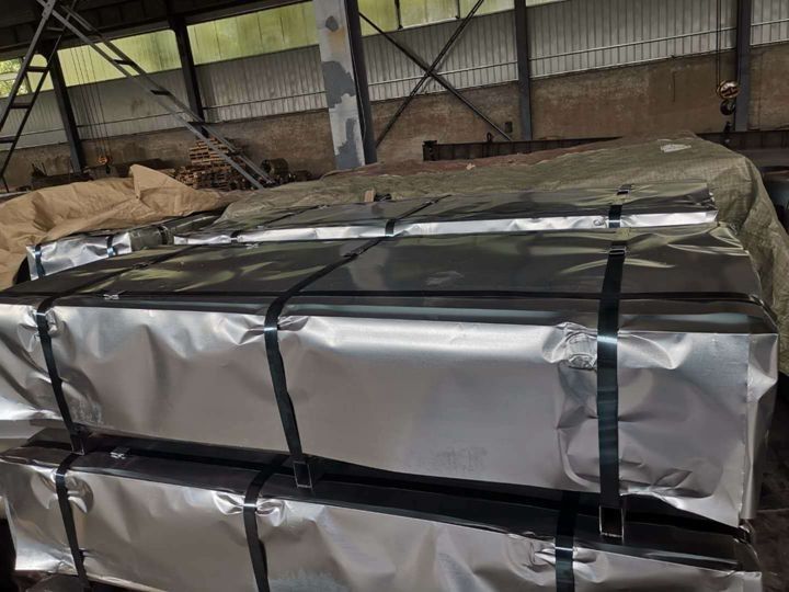 Chapas de telhado de aço ondulado revestidas de zinco, de uso pesado, para telhados industriais e comerciais