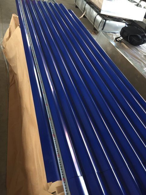 Utilização estrutural Matt Finish Chapas de telhado de aço ondulado para telhado e revestimento de parede