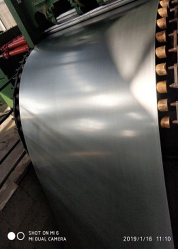 351250mm Zero Spangle Hot Dip Galvanized Steel Coil com revestimento de zinco de 60275g/m2 para processamento de materiais de construção e tiras