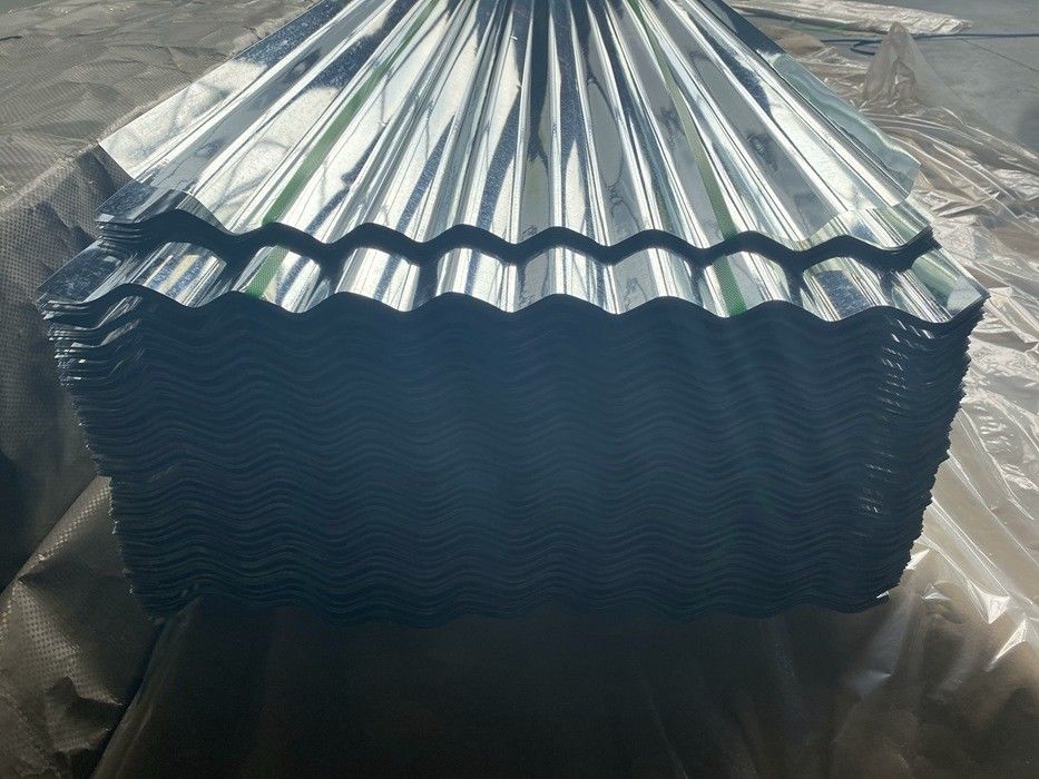 SGCH / G550 Folha de telhado galvanizado ondulado com perfil de onda de 76 mm para revestimento industrial de telhado e parede
