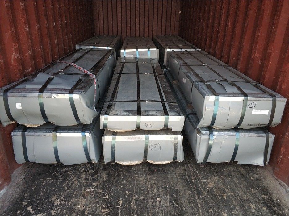 SGCH / G550 Folha de telhado galvanizado ondulado com perfil de onda de 76 mm para revestimento industrial de telhado e parede